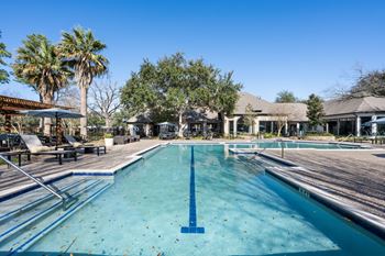 A large swimming pool